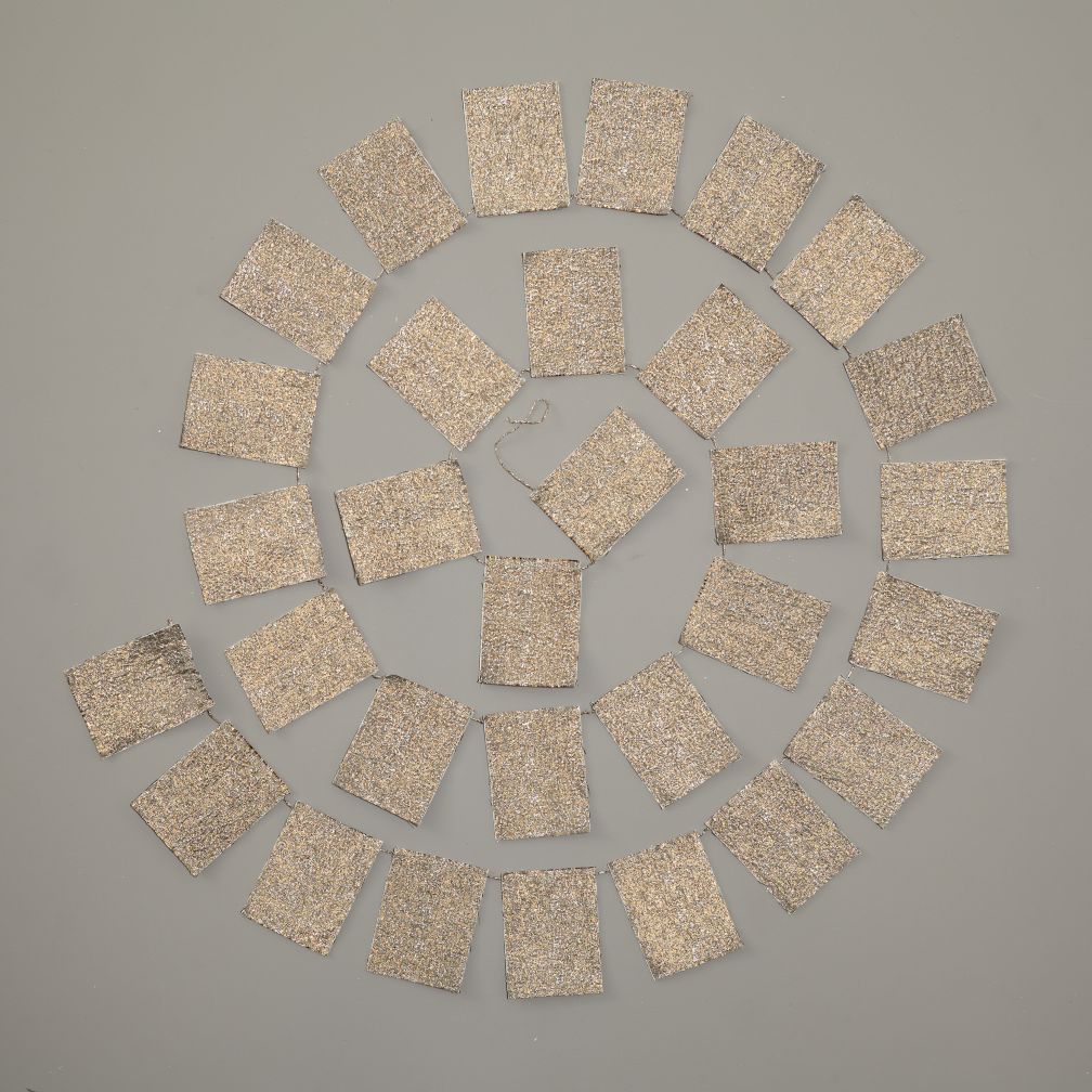 Embroidered Metallic Garland (Bronze)